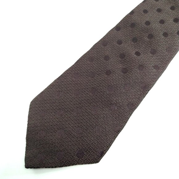 Vintage 1980s Giorgio Armani Tie Necktie Polka Dot Made In Italy 100% Silk 80s ! - Picture 3 of 6